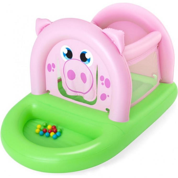 Игровой центр-батут BESTWAY 239х162х137см "Свинка" 52345 BW