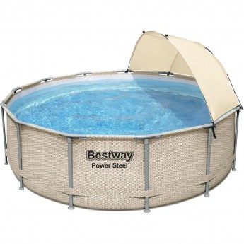 Каркасный бассейн BESTWAY POWER STEEL 396x107см, 11133л