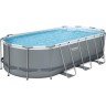 Каркасный бассейн BESTWAY POWER STEEL 549х274х122см, 13430л + фильтр-насос 5678 л/ч, лестница, тент 56710 BW
