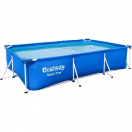 Каркасный бассейн BESTWAY STEEL PRO 300х201х66см, 3300л + фильтр-насос 1249 л/ч Каркасный бассейн BESTWAY STEEL PRO 300х201х66см, 3300л + фильтр-насос 1249 л/ч