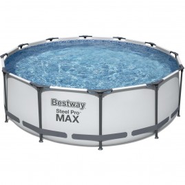 Каркасный бассейн BESTWAY STEEL PRO MAX 366х100см, 9150л + фильтр-насос 2006 л/ч, лестница Каркасный бассейн BESTWAY STEEL PRO MAX 366х100см, 9150л + фильтр-насос 2006 л/ч, лестница