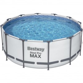 Каркасный бассейн BESTWAY STEEL PRO MAX 366х122см, 10250л + фильтр-насос 2006 л/ч, тент, лестница Каркасный бассейн BESTWAY STEEL PRO MAX 366х122см, 10250л + фильтр-насос 2006 л/ч, тент, лестница