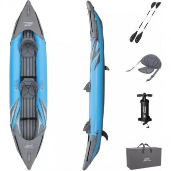 Надувная байдарка BESTWAY SURGE ELITE X2 KAYAK 382x94х42 см, алюминиевые весла 230 см 2 шт, насос 62086, до 180кг Надувная байдарка BESTWAY SURGE ELITE X2 KAYAK 382x94х42 см, алюминиевые весла 230 см 2 шт, насос 62086, до 180кг