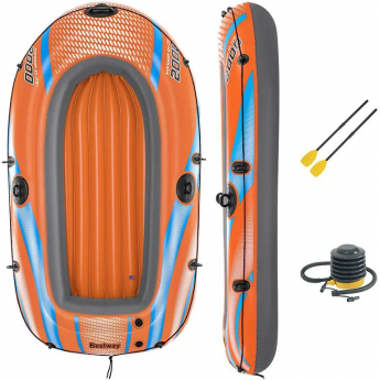 Надувная лодка BESTWAY KONDOR ELITE 2000 61141 196х106см, весла, насос, до 120 кг Надувная лодка BESTWAY KONDOR ELITE 2000 61141 196х106см, весла, насос, до 120 кг