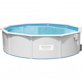 Стальной бассейн BESTWAY HYDRIUM 460х120см, 17430л + песочный ф/насос 5678 л/ч, лестница, тент, подстилка