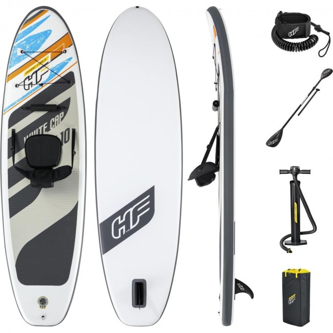 SUP-доска-каяк BESTWAY WHITE CAP 305х84х12см, до 120кг 65341 BW